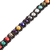 Crystal beaded necklace, 'Rainbow Magic' - Black Beaded Necklace with Crystals in a Rainbow Palette (image 2d) thumbail