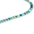 Crystal beaded necklace, 'Turquoise Magic' - Turquoise Beaded Necklace with Crystals in a Rainbow Palette (image 2c) thumbail