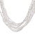 Glass beaded strand necklace, 'Infinite Bonds' - Glass Beaded Long Necklace with Multiple Strands thumbail