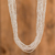 Glass beaded strand necklace, 'Infinite Bonds' - Glass Beaded Long Necklace with Multiple Strands (image 2b) thumbail