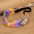 Glass beaded cotton headband, 'Route to Summer' - Glass Beaded Elastic Cotton Headband in a Colorful Palette