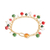 Crystal and glass beaded charm bracelet, 'Christmas Sparkle' - Christmas-Themed Crystal and Glass Beaded Charm Bracelet (image 2c) thumbail