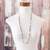 Crystal beaded strand necklace, 'Clear Soul' - Handmade Crystal and Glass Beaded Strand Necklace (image 2d) thumbail