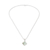 Jade pendant necklace, 'Rhombus in Green' - 925 Silver Necklace with Rhombus-Shaped Green Jade Pendant (image 2a) thumbail