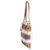 Cotton shoulder bag, 'Rupan' - Hand-Woven Cotton Shoulder Bag with Tassels and Suede Straps (image 2b) thumbail