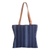 Cotton shoulder bag, 'Fire Volcano' - Hand-Woven Cotton Shoulder Bag with Suede Straps and Tassels