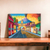 'Santa Catalina Arch II' - Signed Stretched Oil Painting of Traditional Street