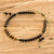 Onyx and tiger's eye beaded bracelet, 'Shadow Energy' - Handcrafted Onyx and Tiger's Eye Beaded Bracelet