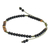 Onyx and tiger's eye beaded bracelet, 'Shadow Energy' - Handcrafted Onyx and Tiger's Eye Beaded Bracelet