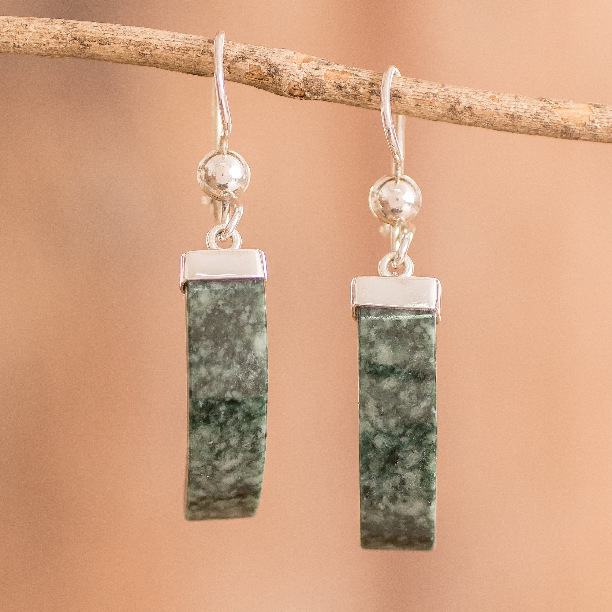 Jade deals stone earrings