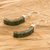 Jade-Ohrringe - Moderne Ohrhänger aus Sterlingsilber mit Jadesteinen
