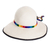 Diademas tejidas a mano, (juego de 3) - Conjunto de 3 cintas para sombreros acrílicos tejidas a mano en una paleta de arcoíris