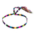Diademas tejidas a mano, (juego de 3) - Conjunto de 3 cintas para sombreros acrílicos tejidas a mano en una paleta de arcoíris
