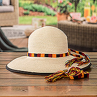 Cintas para sombreros tejidas a mano, 'Sunset Thoughts' (juego de 3) - Conjunto de 3 cintas para sombreros de acrílico tejidas a mano en un esquema de colores cálidos