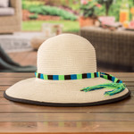 Handwoven hatbands, 'Night Thoughts' (set of 3) - Set of 3 Handloomed Acrylic Hatbands in a Vibrant Palette