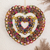 Cotton wreath, 'Soothing Love' - Heart-Shaped Cotton Worry Doll Wreath Crafted in Guatemala (image 2) thumbail