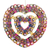 Cotton wreath, 'Soothing Love' - Heart-Shaped Cotton Worry Doll Wreath Crafted in Guatemala thumbail