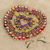 Cotton wreath, 'Soothing Love' - Heart-Shaped Cotton Worry Doll Wreath Crafted in Guatemala (image 2b) thumbail
