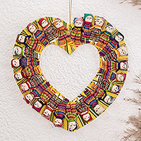 Cotton wreath, 'United by Love'