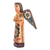 Wood statuette, 'A Divine Messenger' - Handcrafted Archangel Gabriel Pinewood Statuette (image 2b) thumbail