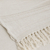 Cotton ruana, 'Alabaster Duchess' - Ivory Cotton Ruana with Fringes Handloomed in Guatemala (image 2d) thumbail