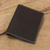 Porta pasaporte de cuero - Porta pasaporte de cuero negro hecho a mano de Guatemala