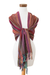 Cotton shawl, 'Sweet Sensations' - Striped & Fringed Shawl Hand-Woven from Cotton in Guatemala