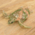 Art glass figurine, 'Marine Wisdom' - Handcrafted Art Glass Figurine of a Green Sea Turtle thumbail