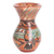 Jarrón decorativo de cerámica - Florero decorativo tucán de cerámica chorotega pintado a mano
