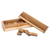 Teak wood domino set, 'Moments to Share' - Brown Teak Wood Domino Set Hand-Carved in Costa Rica (image 2a) thumbail