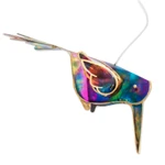 Recycled plastic mobile, 'Eden's Flight' - Recycled Plastic Mobile with Three Colorful Hummingbirds