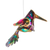 Recycled plastic mobile, 'Paradise Wings' - Handcrafted Colorful Hummingbird Recycled Plastic Mobile