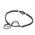 Kristall-Makramee-Anhänger-Armband - Handgefertigtes Makramee-Anhängerarmband mit schwarzem Nazar-Amulett