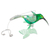 Recycled plastic mobile, 'Magical Fauna' - Hand-Painted Recycled Plastic Mobile of a Green Hummingbird