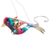 Recycled plastic mobile, 'Ethereal Wings' - Handcrafted Vibrant Bird Recycled Plastic Mobile