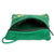 Cotton sling bag, 'Marine Life' - Hand-Woven Cotton Sling Bag in Green with Turtle Motif (image 2d) thumbail