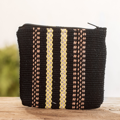 Cotton coin purse, Artisanal Stripes