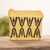 Cotton coin purse, 'All United' - Yellow and Black Cotton Coin Purse Hand-Woven in Costa Rica thumbail