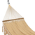 Cotton rope hammock, 'Beige Moments' (double) - Handwoven Cotton Rope Hammock in Solid Beige (Double)