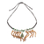 Jade and bamboo statement necklace, 'Natural Seduction' - Green Jade and Bamboo Beaded Statement Necklace