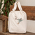 Embroidered cotton tote bag, 'Hummingbird Flutter' - Handcrafted Beige Cotton Tote Bag with Embroidered Accents