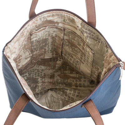 Azure Leather Shoulder Bag for Sale/Sweethaven Home