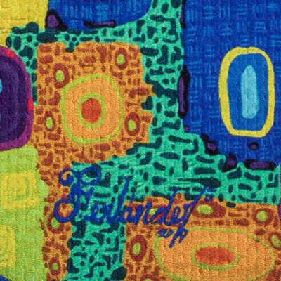 Grabado - Impresión de sublimación estirada multicolor moderna de un perezoso