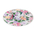 Cotton sun hat, 'Floral Space' - Floral Cotton Sun Hat with Ivory Piping and 4.5-Inch Brim