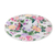 Cotton sun hat, 'Floral Space' (4.5-inch brim) - Floral Cotton Sun Hat with Ivory Piping and 4.5-Inch Brim