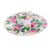 Cotton sun hat, 'Floral World' (4-inch brim) - Floral Cotton Sun Hat with Ivory Piping and 4-Inch Brim