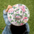 Cotton sun hat, 'Floral World' (4-inch brim) - Floral Cotton Sun Hat with Ivory Piping and 4-Inch Brim