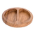 Plato de aperitivo de madera - Plato Aperitivo Dos Compartimentos Madera Conacaste