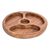Wood appetizer platter, 'Supreme Ambrosia' - Conacaste Wood Appetizer Platter with Three Compartments
