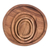 Platos de merienda de madera (juego de 4) - Juego de 4 Platos para Meriendas de Madera de Conacaste Tallados a Mano